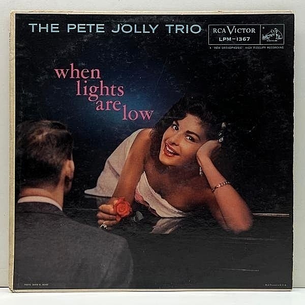 レコードメイン画像：良好盤!! USオリジナル MONO 初版ニッパー 深溝 PETE JOLLY TRIO When Lights Are Low (LPM 1367) RCAに於けるラスト作 ピアノトリオ 名盤