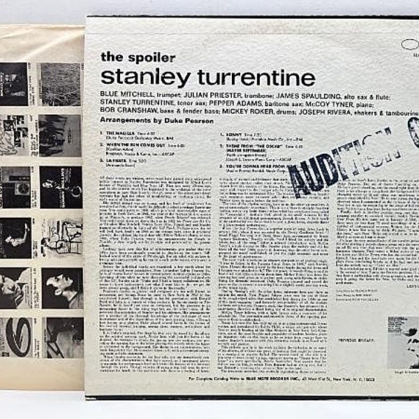 STANLEY TURRENTINE / The Spoiler (LP) / Blue Note | WAXPEND RECORDS