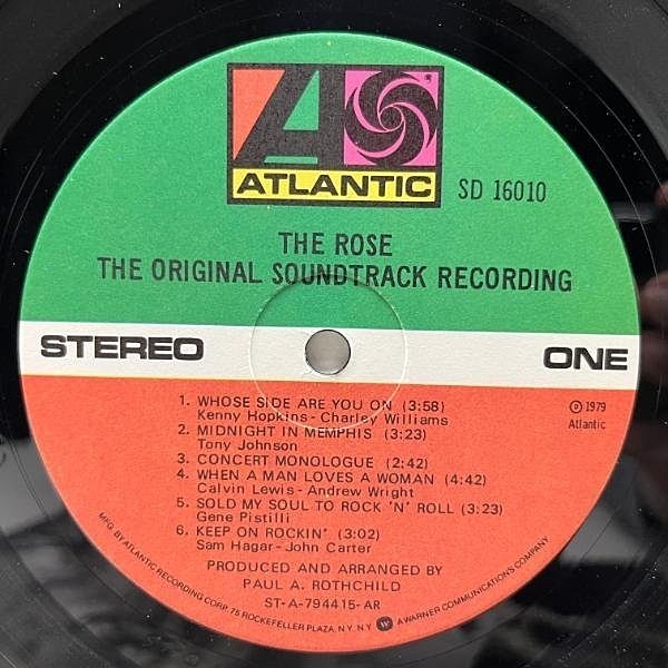 BETTE MIDLER / The Rose - The Original Soundtrack Recording