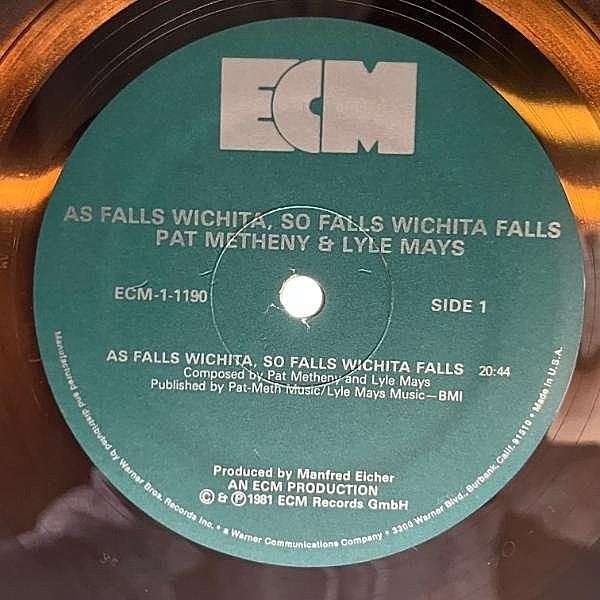 洋楽 Pat Metheny Wichita Falls LP Amazon.com: Pat Metheny & Lyle Mays - As Falls Wichita, So