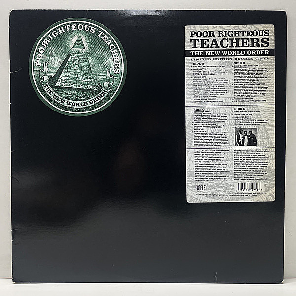 レコードメイン画像：【入手難／プロモオンリー LTD. 2Lp】美盤!! USオリジナル POOR RIGHTEOUS TEACHERS The New World Order ('96 Profile) KRS-ONE