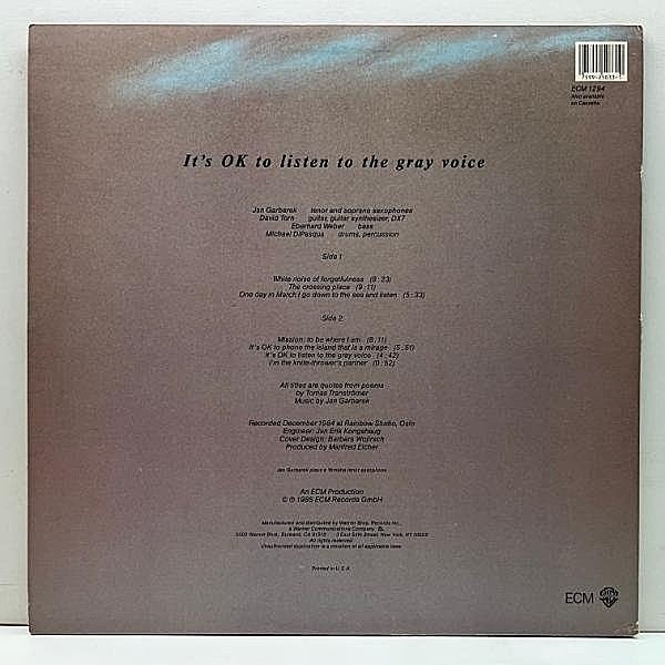 Lyricページ JAN GARBAREK / It's OK To Listen To The Gray Voice (LP