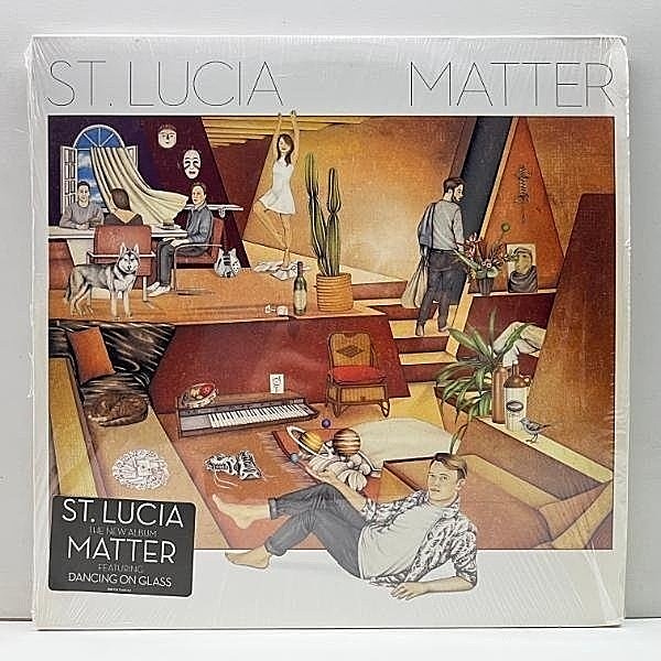 レコードメイン画像：シュリンク!プレイ良好! 2枚組 USオリジナル ST. LUCIA Matter ('16 Columbia) Dancing On Glass など '80年代風爽快シンセポップ