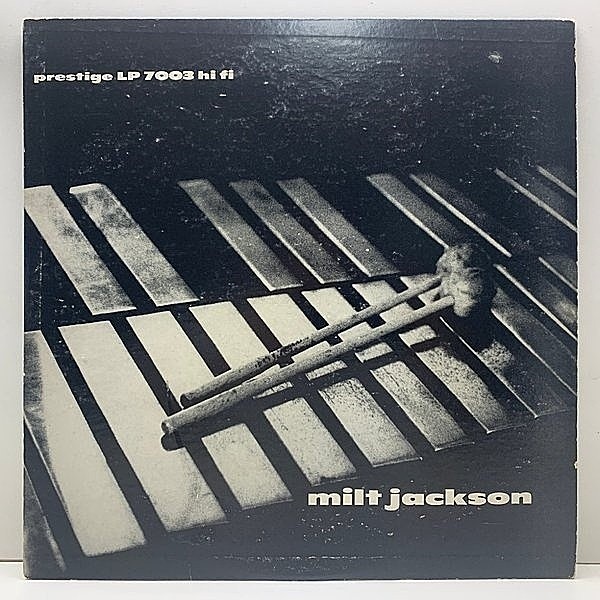 レコードメイン画像：Rare!!【ノンコート額縁 FLAT 完全オリジナル】MILT JACKSON QUARTET (Prestige 7003) NYC 深溝 手書きRVG 耳 w/ Horace Silver