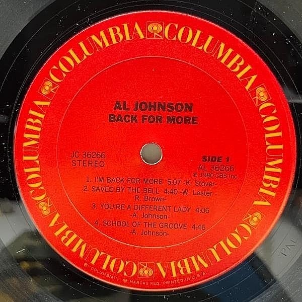 AL JOHNSON / Back For More (LP) / Columbia | WAXPEND RECORDS