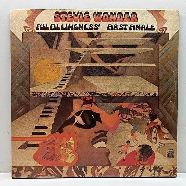 レコードメイン画像：Cut無し!良好! KENDUN刻印 USオリジ STEVIE WONDER Fulfillingness' First Finale ('74 Tamla) 名曲 Bird Of Beauty, THEO PARRISH Mixネタ