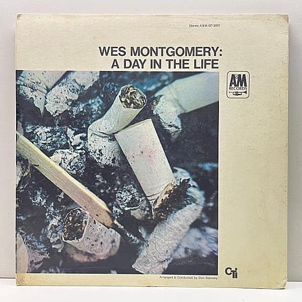 レコードメイン画像：【稀少 Rマーク無し】VANGELDER刻印 GFコート USオリジナル WES MONTGOMERY A Day In The Life ('67 A&M) w/ Herbie Hancock, Ron Carter