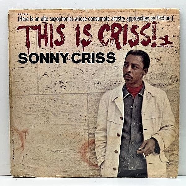 レコードメイン画像：MONO VANGELDER刻印 USオリジナル SONNY CRISS This Is Criss! (Prestige 7511) 初版 N.J. 右トライデント w/ Walter Davis, Paul Chambers
