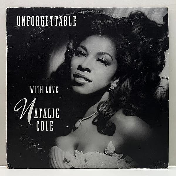 レコードメイン画像：美再生!! 2LP 米オリジ '91年稀少アナログ NATALIE COLE Unforgettable With Love (Elektra) 亡き父と音の中で共演 ナタリー・コール 名盤