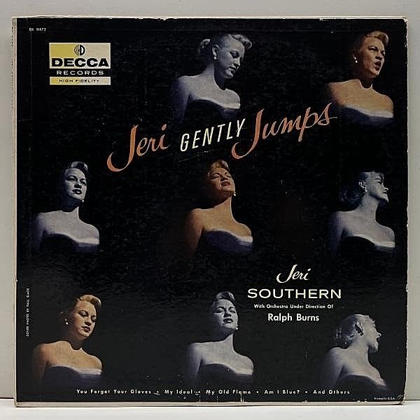 レコードメイン画像：レアな美盤!音抜群! FLAT 深溝 MONO 完全オリジナル JERI SOUTHERN Jeri Gently Jumps ('57 Decca) 50's ジェリ・サザンの名作