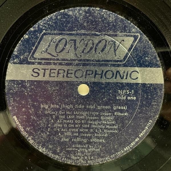 ROLLING STONES / Big Hits (High Tide And Green Grass) (LP