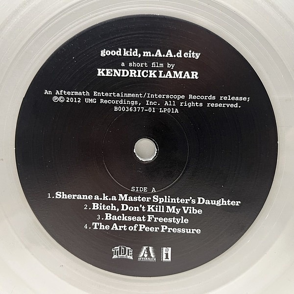 KENDRICK LAMAR / Good Kid, M.A.A.d City (LP) / Interscope