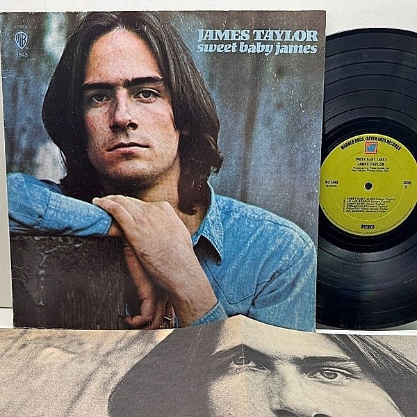 美品! 1970年発売 US盤 シュリンク付 ジェイムス・テイラー JAMES TAYLOR / Sweet Baby James (LP) / Warner Bros