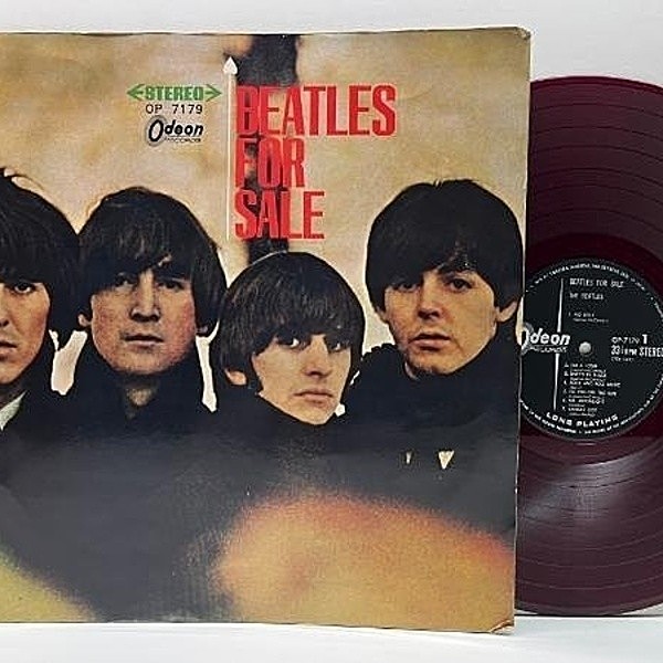 レコードメイン画像：【初回 OP-7179規格】赤盤 見開き GFペラジャケット ビートルズ '65 THE BEATLES For Sale ('65 Odeon) 国内盤 LP