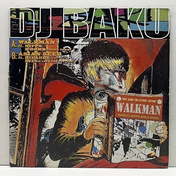 レコードメイン画像：国内 12インチ DJ BAKU Walkman / Asian Seed ('09 Popgroup) 3rd.アルバム『THE 12JAPS』カット NIPPS, THINK TANK K-BOMB タッグ