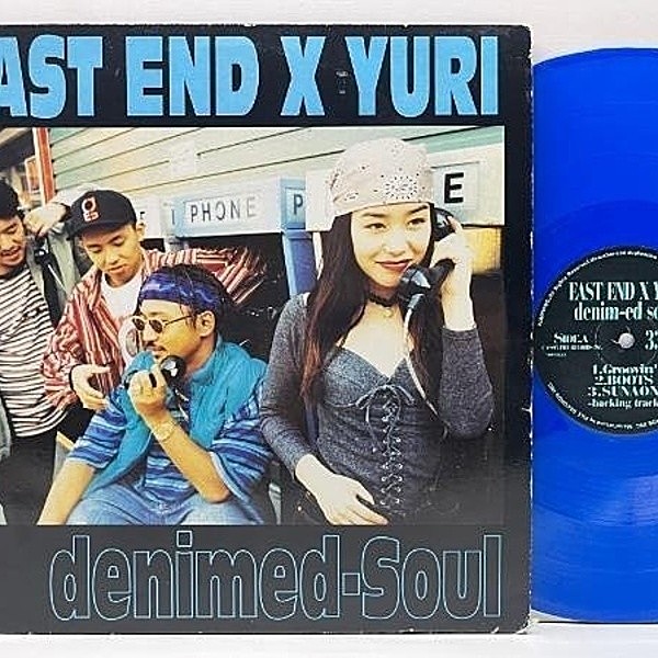 レコードメイン画像：良好!! 国内オリジナル 12インチ ブルーヴァイナル仕様 EAST END X YURI Denimed-Soul ('95 File) J-RAPクラシック Da.Yo.Ne. 収録