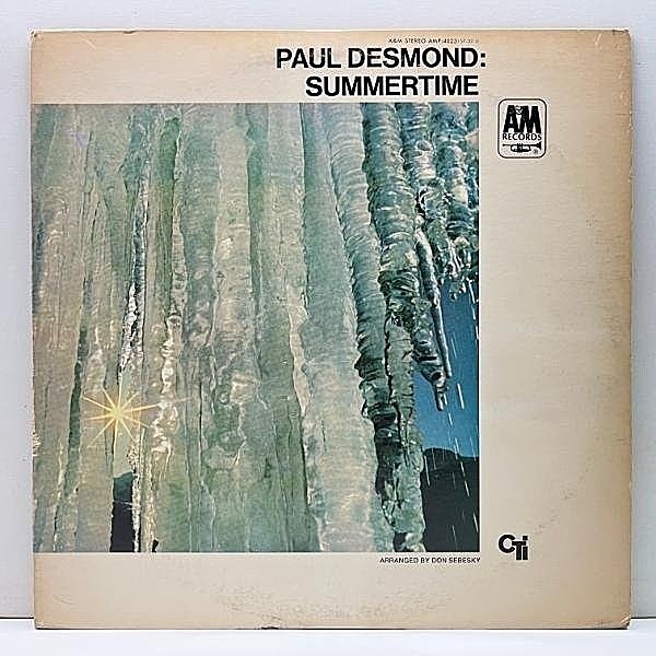 レコードメイン画像：美盤!! PAUL DESMOND Summertime (A&M AMP-4023) 国内 JPNプレス w/ Herbie Hancock, Bucky Pizzarelli, Ron Carter