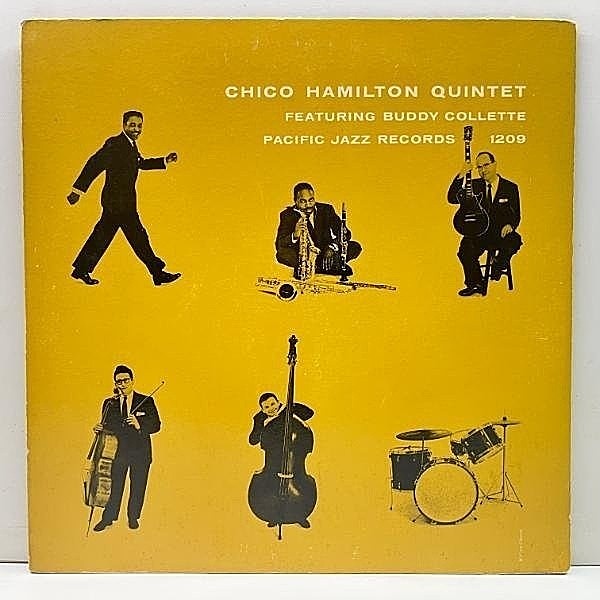 レコードメイン画像：USオリジナル MONO 深溝 CHICO HAMILTON QUINTET／1st 初作 (Pacific Jazz PJ 1209) 名演 Blue Sands | JIM HALL, FRED KATZ ほか