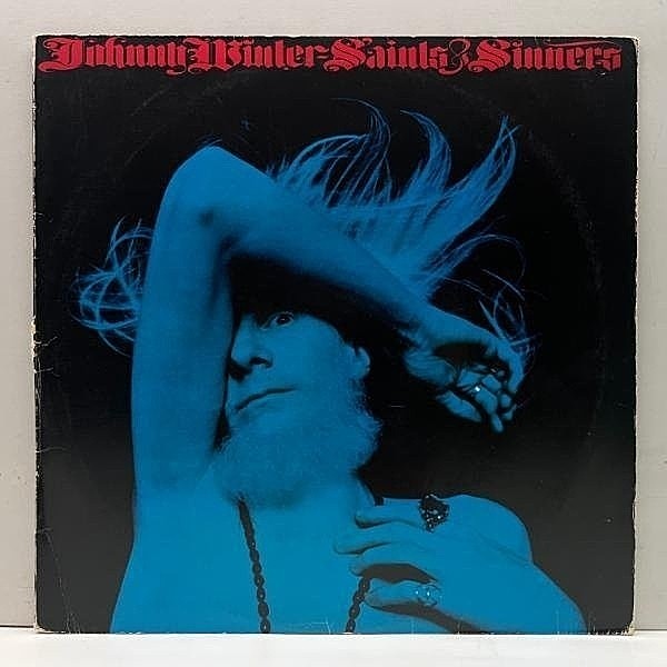 レコードメイン画像：【突き抜ける本格ブルースロック／R&R】良好!! 国内オリジナル JOHNNY WINTER Saints & Sinners ('74 CBS・Sony) ストーンズ カヴァーなど