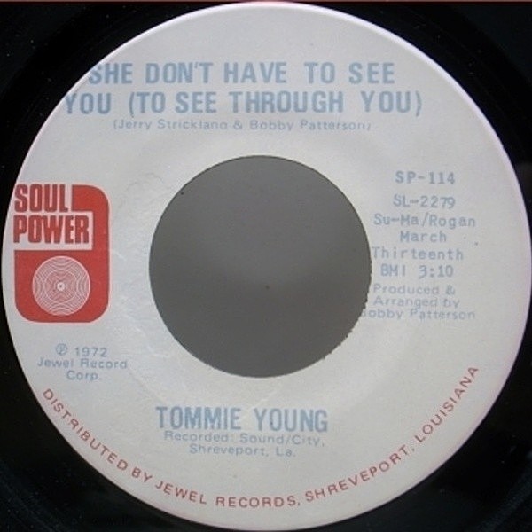 レコードメイン画像：Lady Southern Soul 45 / TOMMIE YOUNG That's All A Part Of...