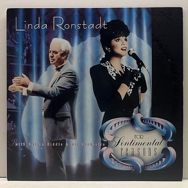 レコードメイン画像：極美盤!! Cut無し USオリジナル LINDA RONSTADT For Sentimental Reasons ('86 Asylum) Audiophile 高音質 LP || 3部作で一番見ない
