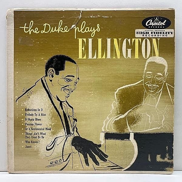 レコードメイン画像：【エリントンのトリオ演奏が聴ける人気盤】10インチ 原盤 FLAT オリジナル DUKE ELLINGTON The Duke Plays Ellington (Capitol H 477)