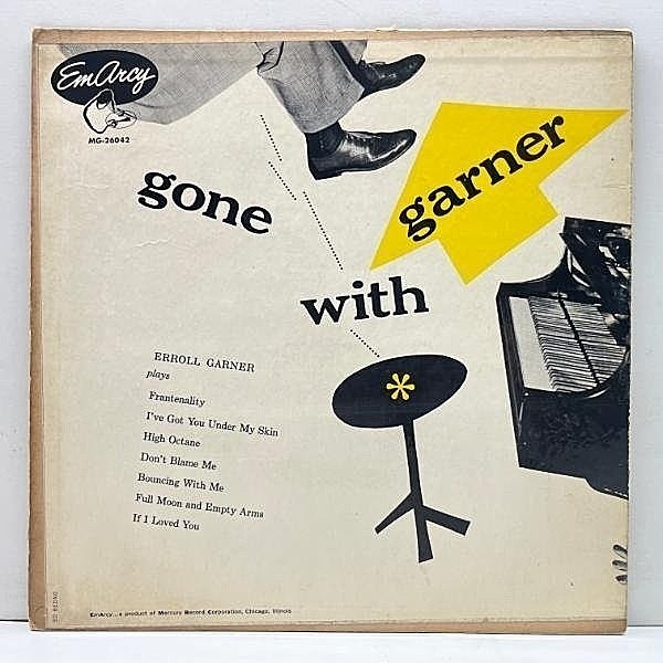 レコードメイン画像：【YMG, FLAT, 大ドラ, 青刷り】US 10インチ ERROLL GARNER Gone With Garner (EmArcy MG 26042) エロール・ガーナー 初期のピアノトリオ
