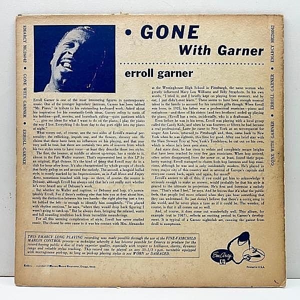ERROLL GARNER / Gone With Garner (10) / EmArcy | WAXPEND RECORDS ERROLL GARNER / Gone With Garner (10) / EmArcy | WAXPEND RECORDS