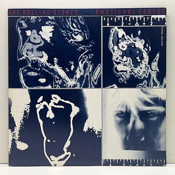 レコードメイン画像：極美盤!! 国内オリジナル ROLLING STONES Emotional Rescue 大判ポスター完品 ローリング・ストーンズ／エモーショナル・レスキュー LP