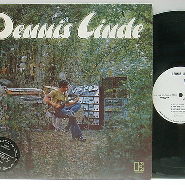 レコードメイン画像：美品 白プロモ USオリジナル DENNIS LINDE Same ('73 Elektra) スワンプ 米SSW デニース・リンデ LP インサート＋インナー完品 White Promo