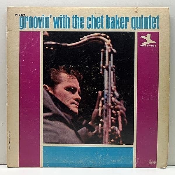 レコードメイン画像：USオリジナル MONO VANGELDER刻印 NJ紺ラベ Groovin' With The CHET BAKER Quintet ('66 Prestige) w/ George Coleman, Kirk Lightsey