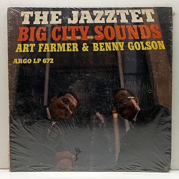 レコードメイン画像：良好!! MONO 初版グレー 深溝 USオリジナル ART FARMER & BENNY GOLSON『THE JAZZTET』Big City Sounds (Argo LP 672) w/ Cedar Walton