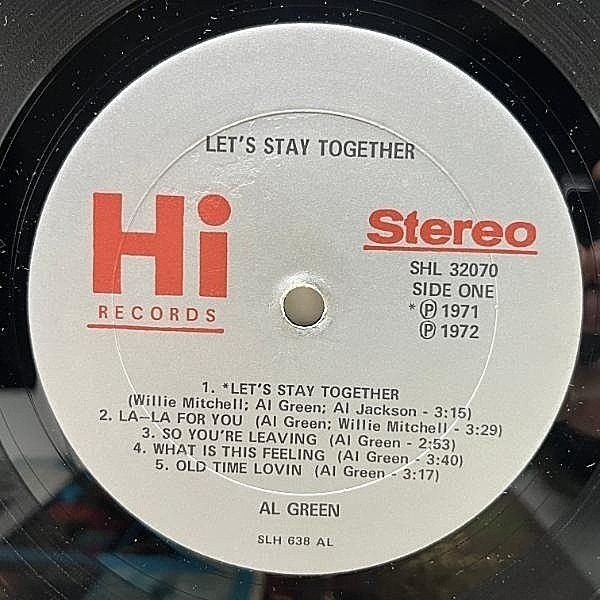 AL GREEN / Let's Stay Together (LP) / Hi | WAXPEND RECORDS