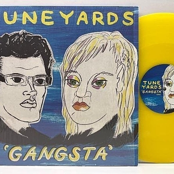 レコードメイン画像：シュリンク美品!! 12インチ イエローヴァイナル仕様 UKオリジナル TUNE-YARDS Gangsta (4AD/BAD3113) Adrock, Cut Chemist REMIX収録