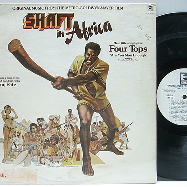 レコードメイン画像：白プロモ オリジナル JOHNNY PATE Shaft in Africa ('73 ABC) ドラムブレイク／サンプリング・ネタ FOUR TOPS レアグルーヴ 特大クラシック