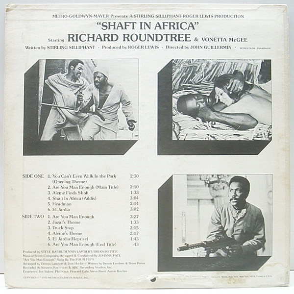 ★ＪＰＮオリジナル盤プロモ初回プレス★ＯＳＴ『シャフト・イン・アフリカ』 JOHNNY PATE / Shaft In Africa (LP) / ABC | WAXPEND RECORDS
