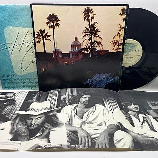 レコードメイン画像：良好盤!! 未使用ポスター完品 初版 7E規格 USオリジナル EAGLES Hotel California ('76 Asylum) ホテル・カリフォルニア || SPプレス