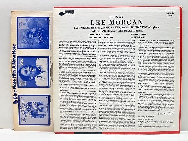 Lee Morgan Lee-way　レコード Lee Morgan Leeway + INSERT JAPAN NEAR MINT Blue Note Vinyl