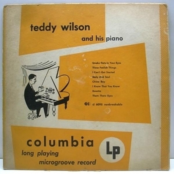 レコードメイン画像：10 FLAT マルーン Orig. MONO両溝 TEDDY WILSON And His Piano