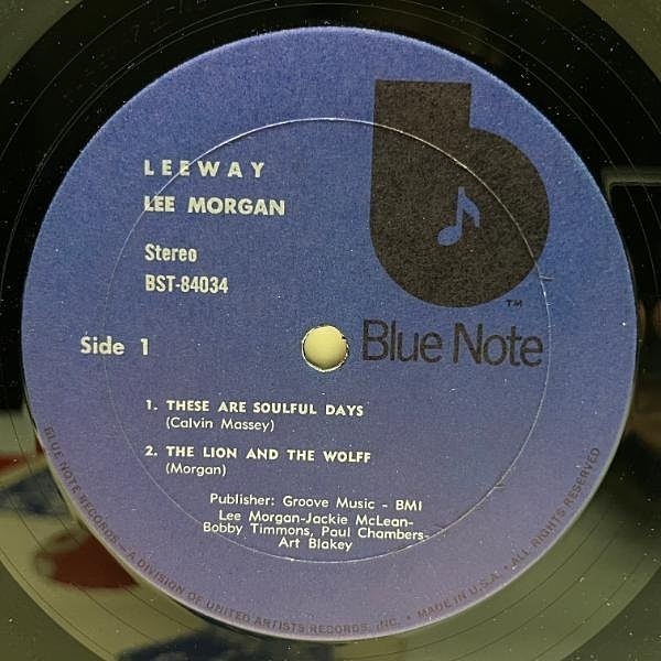 LEE MORGAN / Leeway (LP) / Blue Note | WAXPEND RECORDS