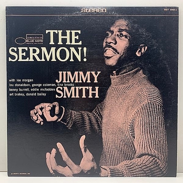 レコードメイン画像：極美盤!! Kingプレス JIMMY SMITH The Sermon (Blue Note BST 84011／GXK 8210) ジミー・スミス／サーモン LP キング盤