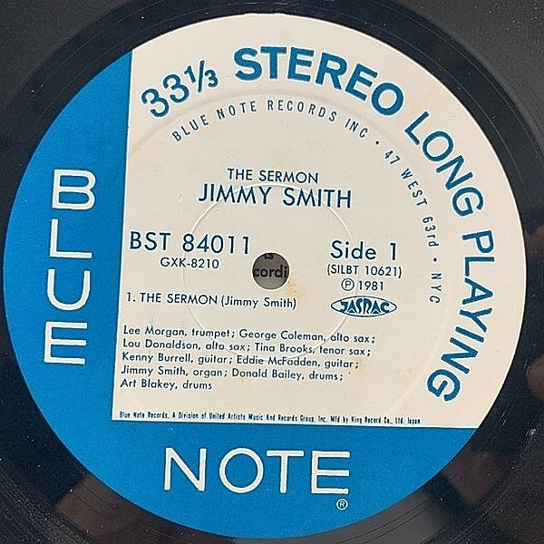 JIMMY SMITH / The Sermon (LP) / Blue Note | WAXPEND RECORDS
