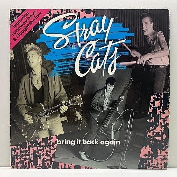 レコードメイン画像：UKオリジナル 12インチ STRAY CATS Bring It Back Again ('89 EMI USA) アルバム未収録のレアチューン I Fought The Law 収録 ネオロカ