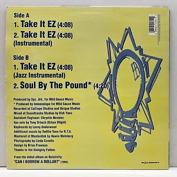 COMMON SENSE / Take It EZ (12) / Relativity | WAXPEND RECORDS