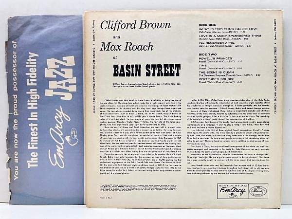 米LP Clifford Brown, Max Roach At Basin Street MG36070 EMARCY /00260 Clifford Brown, Max Roach - At Basin Street - Amazon.com Music