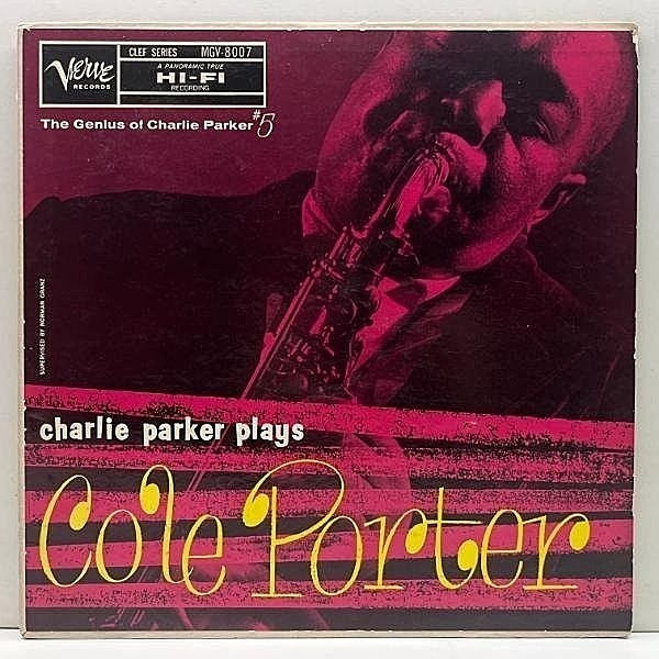 レコードメイン画像：【最後のスタジオ録音】美再生!! MONO 1st 黄トランペッター USオリジ CHARLIE PARKER Plays Cole Porter | Walter Bishop Jr., Roy Haynes