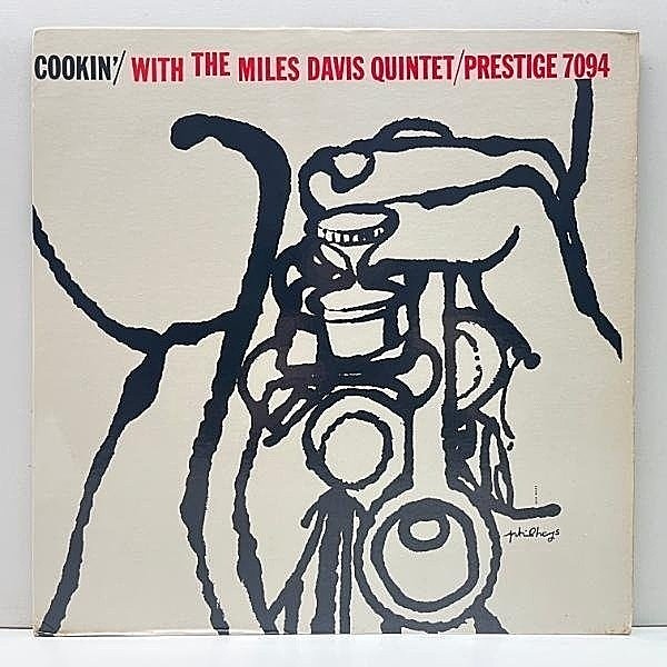 レコードメイン画像：良好!! MONO RVG刻印 NJ紺ラベ コーティング MILES DAVIS Cookin' (Prestige 7094) 米モノラル John Coltrane, Red Garland, Paul Chambers