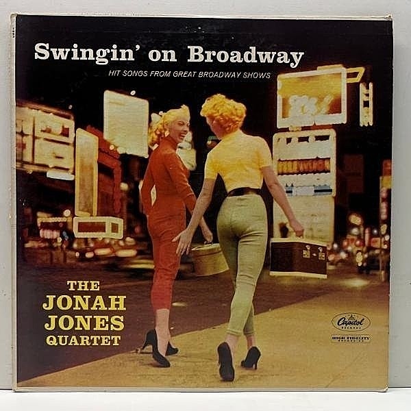レコードメイン画像：美再生!! MONO US初期プレス JONAH JONES Swingin' On Broadway ('58 Capitol T 963) 中間派～スウィング好盤！人気作！