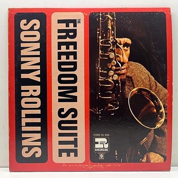 レコードメイン画像：美盤!! USプレス 2色ラベ 手書きLW刻印 SONNY ROLLINS Freedom Suite (Riverside RS 3010) Oscar Pettiford, Max Roach