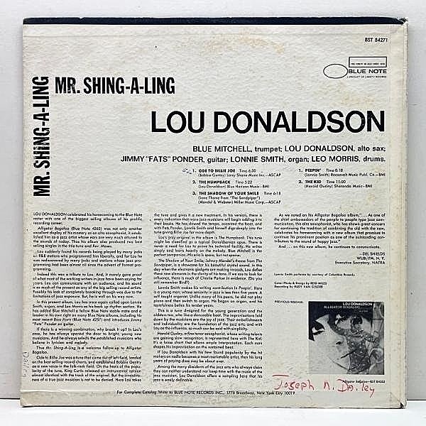 LOU DONALDSON / Mr. Shing-A-Ling (LP) / Blue Note | WAXPEND